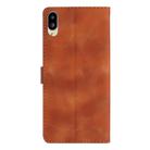 For Sharp Basio active SHG09 Flower Butterfly Embossing Pattern Leather Phone Case(Brown) - 3