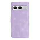 For OnePlus Nord 4 Flower Butterfly Embossing Pattern Leather Phone Case(Purple) - 3