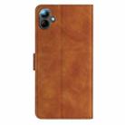 For Samsung Galaxy A07 5G Seven Butterflies Embossed Leather Phone Case(Brown) - 3