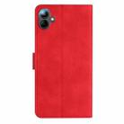 For Samsung Galaxy A07 5G Seven Butterflies Embossed Leather Phone Case(Red) - 3