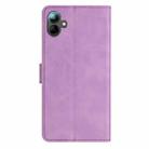 For Samsung Galaxy A07 5G Seven Butterflies Embossed Leather Phone Case(Purple) - 3
