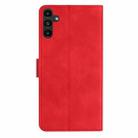 For Samsung Galaxy A17 5G Seven Butterflies Embossed Leather Phone Case(Red) - 4