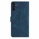 For Samsung Galaxy A17 5G Seven Butterflies Embossed Leather Phone Case(Blue) - 4