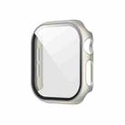 For Apple Watch Series 10 46mm Spray Glazing PC Integrated Tempered Film Watch Case(Titanium Gold) - 1