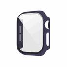 For Apple Watch Series 10 46mm Spray Glazing PC Integrated Tempered Film Watch Case(Midnight Blue) - 1