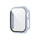 For Apple Watch Series 10 42mm Spray Glazing PC Integrated Tempered Film Watch Case(Ice Blue) - 1