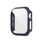 For Apple Watch Series 10 42mm Spray Glazing PC Integrated Tempered Film Watch Case(Midnight Blue) - 1