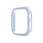 For Apple Watch Series 10 46mm Spray Glazing PC Hollow Watch Case(Ice Blue) - 1