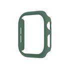 For Apple Watch Series 10 46mm Spray Glazing PC Hollow Watch Case(Official Green) - 1