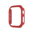 For Apple Watch Series 10 46mm Spray Glazing PC Hollow Watch Case(Red) - 1