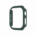 For Apple Watch Series 10 46mm Spray Glazing PC Hollow Watch Case(Dark Green) - 1