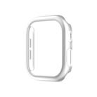 For Apple Watch Series 10 46mm Spray Glazing PC Hollow Watch Case(Silver) - 1