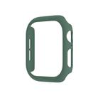 For Apple Watch Series 10 42mm Spray Glazing PC Hollow Watch Case(Official Green) - 1