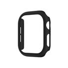 For Apple Watch Series 10 42mm Spray Glazing PC Hollow Watch Case(Black) - 1