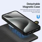 For iPhone 15 Pro Max DUX DUCIS Lawa Series 2 in 1 Wallet Zipper Detachable MagSafe Phone Case with Lanyard(Black) - 3