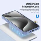 For iPhone 15 Pro Max DUX DUCIS Lawa Series 2 in 1 Wallet Zipper Detachable MagSafe Phone Case with Lanyard(Light Blue) - 3