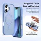 For iPhone 17 DUX DUCIS Lawa Series 2 in 1 Wallet Zipper Detachable MagSafe Phone Case with Lanyard(Light Blue) - 3