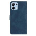 For Redmi Note 13 4G Seven Butterflies Embossed Leather Phone Case(Blue) - 3