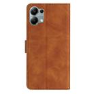 For Redmi Note 13 Pro 4G Seven Butterflies Embossed Leather Phone Case(Brown) - 3