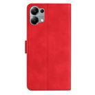 For Redmi Note 13 Pro 4G Seven Butterflies Embossed Leather Phone Case(Red) - 3