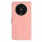 For Xiaomi Poco C61 Seven Butterflies Embossed Leather Phone Case(Pink) - 3