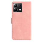 For Xiaomi Poco X6 Seven Butterflies Embossed Leather Phone Case(Pink) - 3