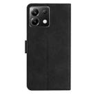 For Xiaomi Poco X6 Seven Butterflies Embossed Leather Phone Case(Black) - 3