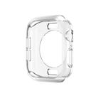 For Apple Watch Series 10 42mm Plating TPU Round Hole Hollow Watch Case(Transparent) - 1