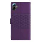 For Samsung Galaxy A06 4G Diamond Embossed Skin Feel Leather Phone Case(Purple) - 3