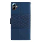 For Samsung Galaxy A06 4G Diamond Embossed Skin Feel Leather Phone Case(Dark Blue) - 3