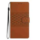 For Samsung Galaxy A16 5G Diamond Embossed Skin Feel Leather Phone Case(Brown) - 2
