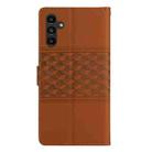 For Samsung Galaxy A16 5G Diamond Embossed Skin Feel Leather Phone Case(Brown) - 3