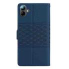 For Samsung Galaxy A07 5G Diamond Embossed Skin Feel Leather Phone Case(Dark Blue) - 3