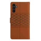 For Samsung Galaxy A17 5G Diamond Embossed Skin Feel Leather Phone Case(Brown) - 3