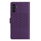 For Samsung Galaxy A17 5G Diamond Embossed Skin Feel Leather Phone Case(Purple) - 3