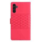 For Samsung Galaxy A17 5G Diamond Embossed Skin Feel Leather Phone Case(Red) - 3