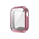 For Apple Watch Series 10 42mm Plating TPU All-Inclusive Watch Case(Pink) - 1