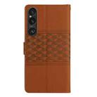 For Sony Xperia 1 VI Diamond Embossed Skin Feel Leather Phone Case(Brown) - 3