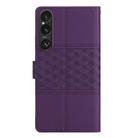 For Sony Xperia 1 VI Diamond Embossed Skin Feel Leather Phone Case(Purple) - 3