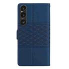 For Sony Xperia 1 VI Diamond Embossed Skin Feel Leather Phone Case(Dark Blue) - 3