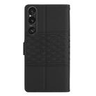 For Sony Xperia 1 VI Diamond Embossed Skin Feel Leather Phone Case(Black) - 3