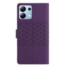 For Redmi Note 13 4G Diamond Embossed Skin Feel Leather Phone Case(Purple) - 3