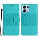 For Redmi Note 13 4G Diamond Embossed Skin Feel Leather Phone Case(Blue) - 1