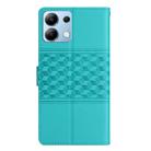 For Redmi Note 13 4G Diamond Embossed Skin Feel Leather Phone Case(Blue) - 3