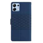 For Redmi Note 14 4G Diamond Embossed Skin Feel Leather Phone Case(Dark Blue) - 3