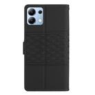 For Redmi Note 14 4G Diamond Embossed Skin Feel Leather Phone Case(Black) - 3