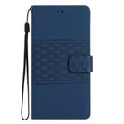 For Redmi Note 13 Pro 4G Diamond Embossed Skin Feel Leather Phone Case(Dark Blue) - 2