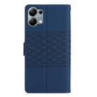 For Redmi Note 13 Pro 4G Diamond Embossed Skin Feel Leather Phone Case(Dark Blue) - 3