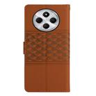 For Redmi 14C 4G Diamond Embossed Skin Feel Leather Phone Case(Brown) - 3