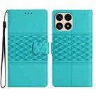 For Redmi 15T 5G Diamond Embossed Skin Feel Leather Phone Case(Blue) - 1